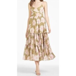 Sachin Babi Dalia Green Floral Dress Size 2